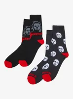 Halloween II Michael Myers Crew Socks 2 Pair