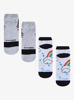 Hello Kitty Bow & Rainbow No-Show Socks 2 Pair