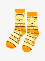 Disney Winnie The Pooh Fair Isle Crew Socks