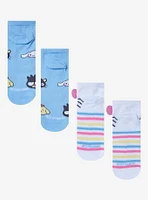Hello Kitty And Friends Stripe Bow No-Show Socks 2 Pair