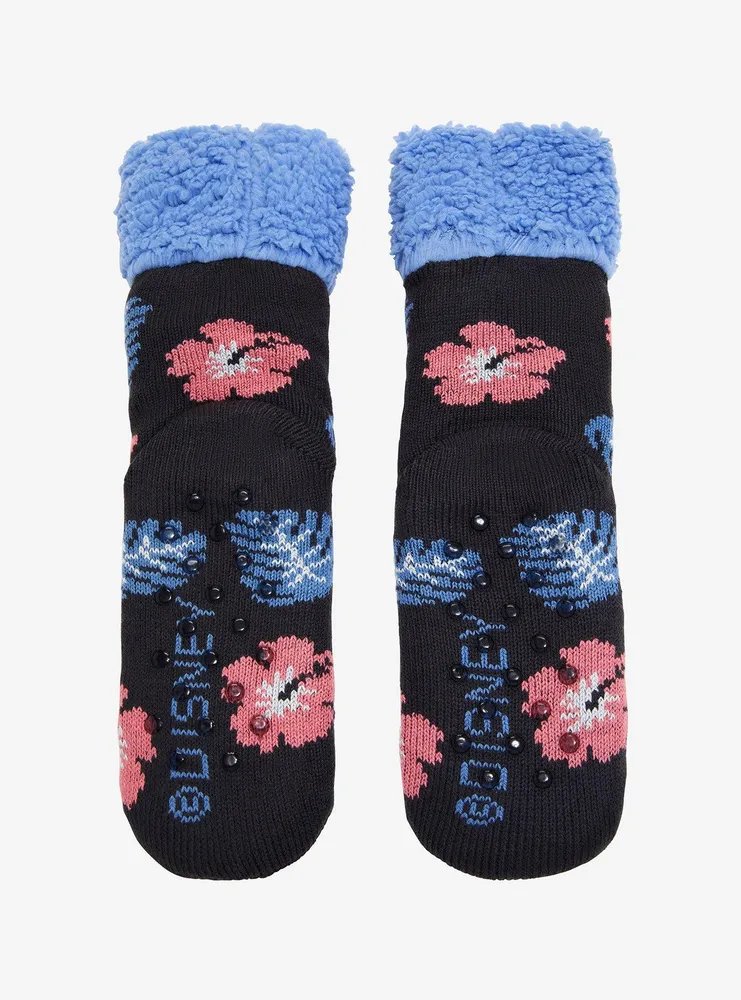 Disney Lilo & Stitch Floral Cozy Socks
