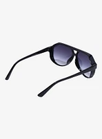 Black Mirror Lens Aviator Sunglasses