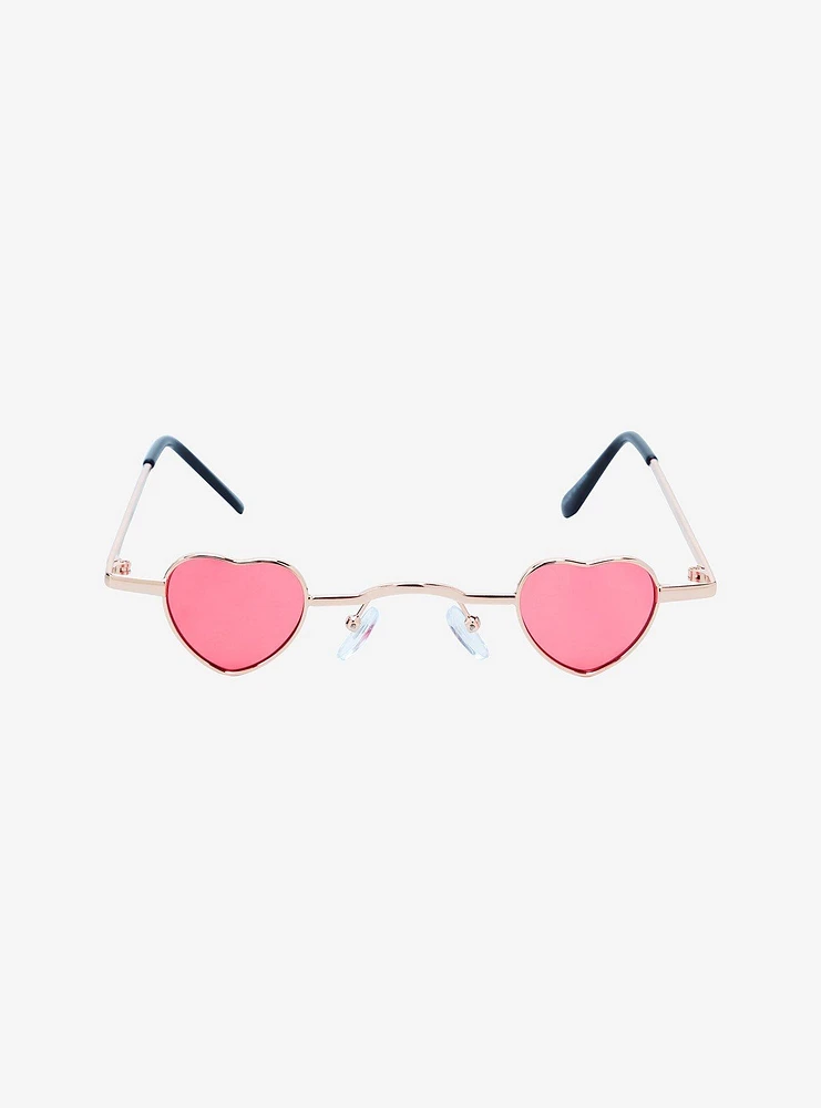 Mini Pink Heart Sunglasses