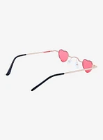 Mini Pink Heart Sunglasses