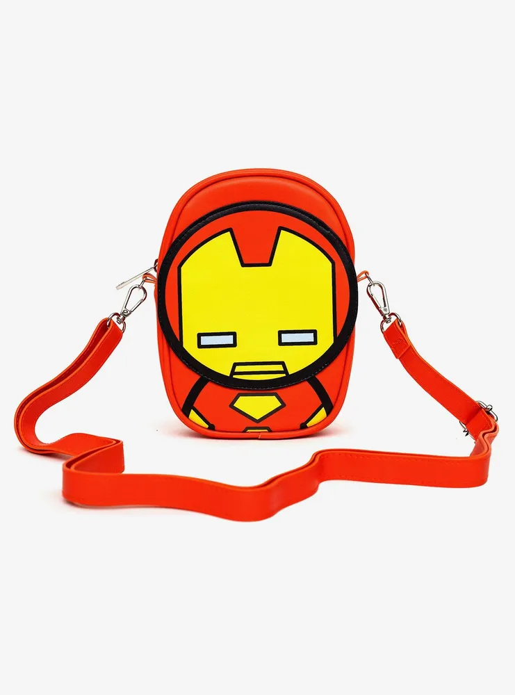 Marvel Iron Man Kawaii Character Close Up Crossbody Bag