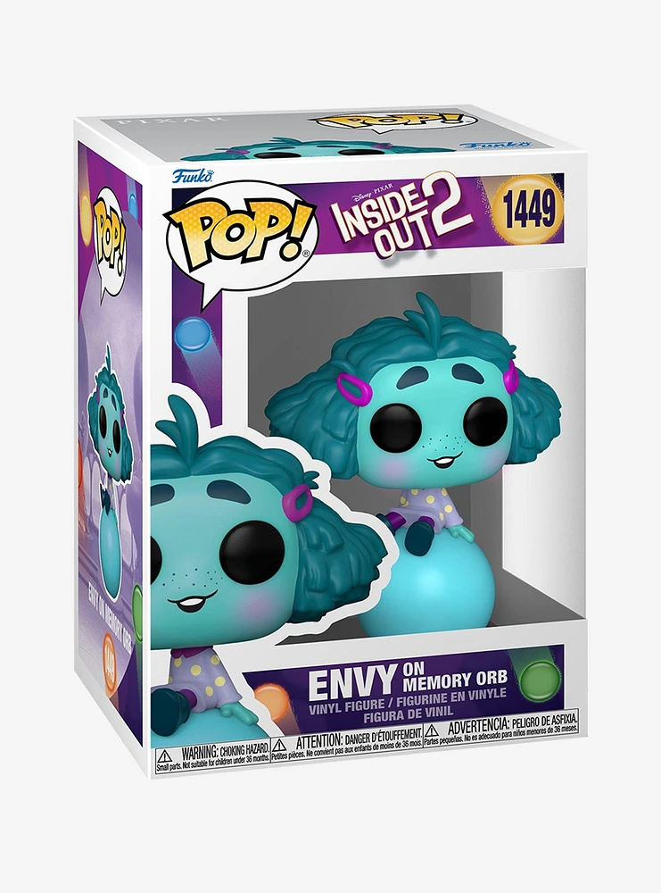 Funko Disney Pixar Inside Out 2 Pop! Envy On Memory Orb Vinyl Figure