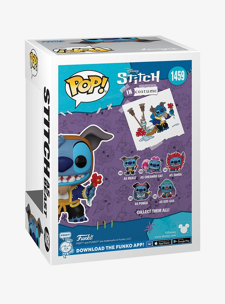 Funko Disney Stitch In Costume Pop! Stitch As Beast Vinyl Figure