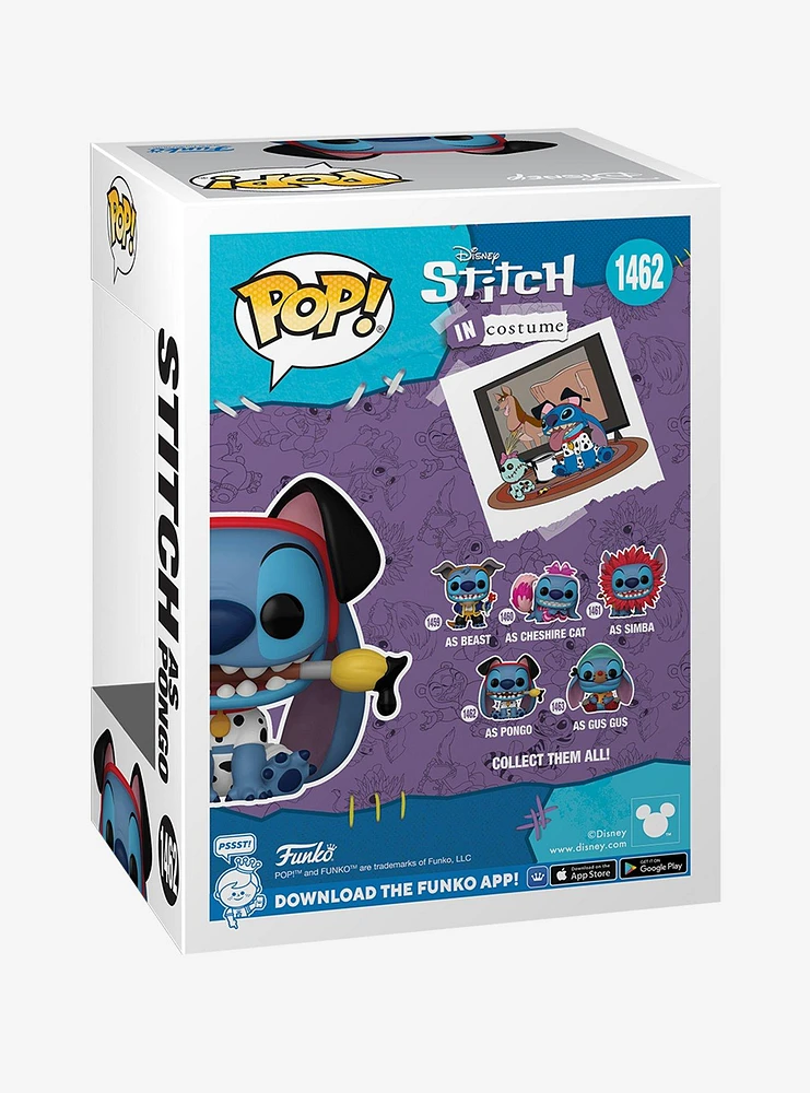 Funko Disney Stitch In Costume Pop! Stitch As Pongo Vinyl Figure