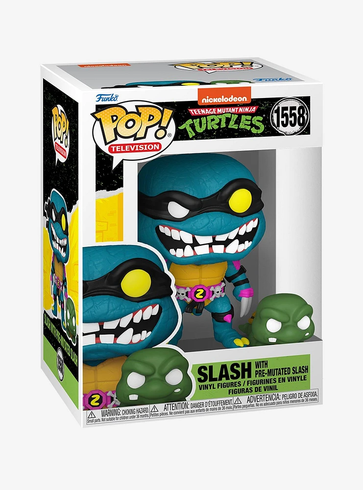 Funko Teenage Mutant Ninja Turtles Pop! Television Slash (With Pre-Mutated Slash) Vinyl Figures