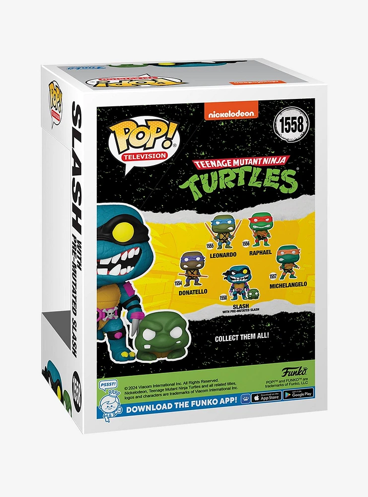 Funko Teenage Mutant Ninja Turtles Pop! Television Slash (With Pre-Mutated Slash) Vinyl Figures