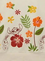Disney Lilo & Stitch Floral Crewneck - BoxLunch Exclusive