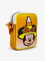 Disney Minnie Mouse Witch with Orange Sequin Bow Crossbody Bag