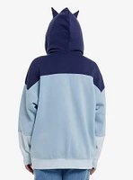 Bluey 3D Ears Color-Block Girls Hoodie