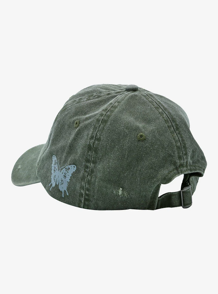 Butterfly Grunge Distressed Dad Cap