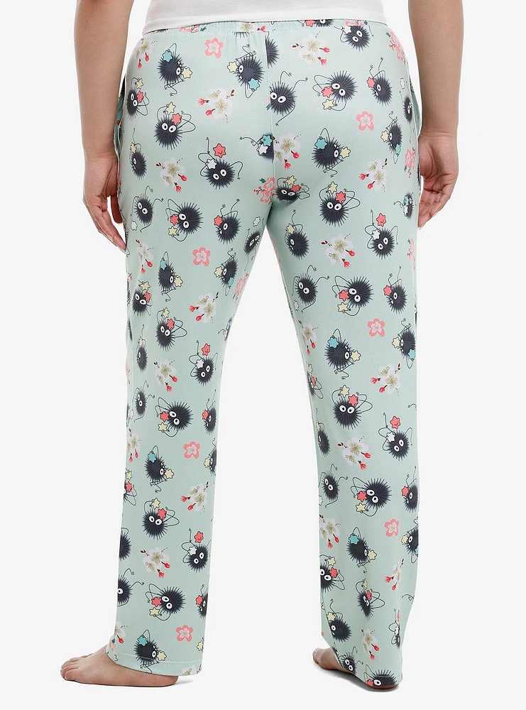 Studio Ghibli Spirited Away Soot Sprite Sakura Pajama Pants Plus