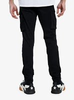 Black Fitted Cargo Pants