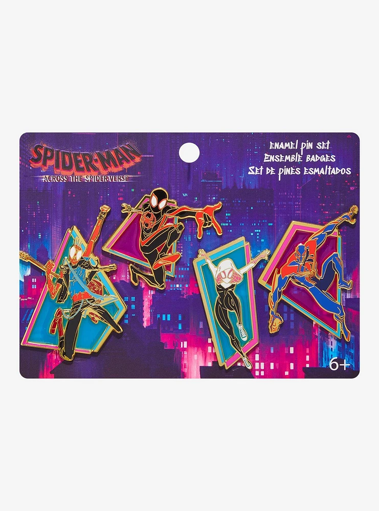 Marvel Spider-Man: Across The Spider-Verse Enamel Pin Set