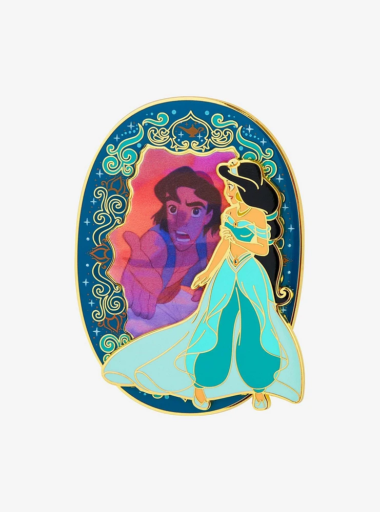 Loungefly Disney Aladdin Jasmine Lenticular 3 Inch Pin