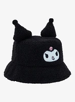 Kuromi 3D Ear Sherpa Bucket Hat