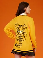 Garfield Jumbo Print Girls Intarsia Cardigan