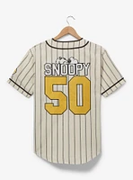 Peanuts Snoopy and Woodstock Striped Baseball Jersey