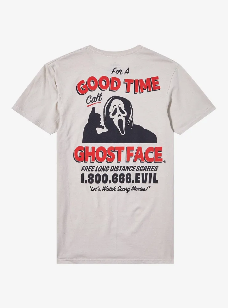 Scream Ghost Face Good Time Double-Sided T-Shirt