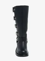 Azalea Wang Black Buckle Harness Boot