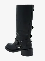 Azalea Wang Black Buckle Harness Boot