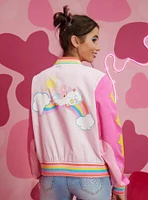 Care Bears Rainbow Varsity Girls Racing Jacket