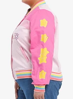 Care Bears Rainbow Varsity Girls Racing Jacket Plus