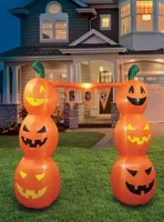 Pumpkin Banner Archway Inflatable Decor