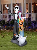 Disney Nightmare Before Christmas Jack Sally Zero Airblown