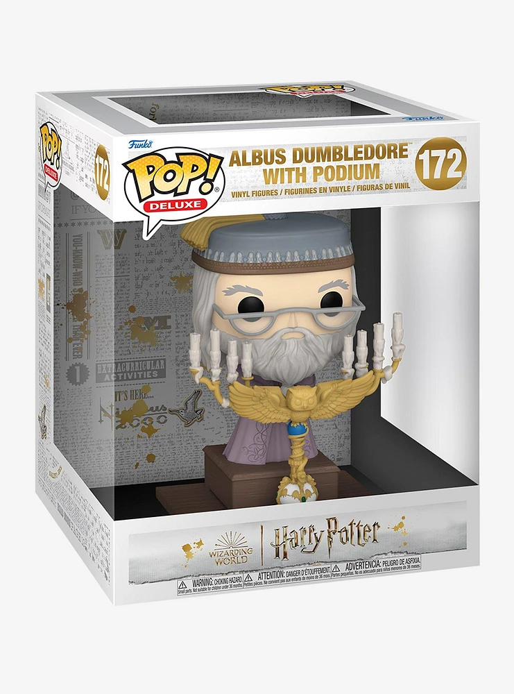Funko Pop! Deluxe Harry Potter and the Prisoner of Azkaban Albus Dumbledore with Podium Vinyl Figure