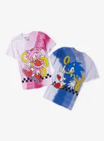 Sonic the Hedgehog Amy Rose Portrait Tie-Dye Couples T-Shirt - BoxLunch Exclusive