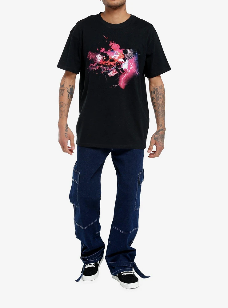 Eagle On Fire Oversized T-Shirt