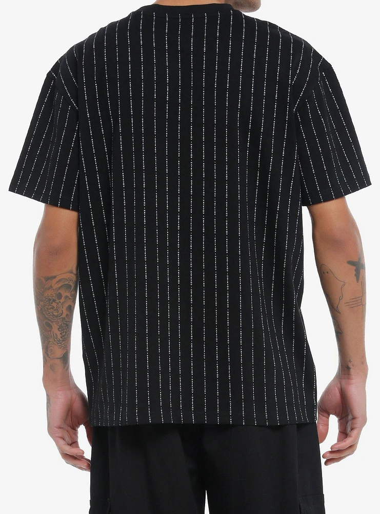 I Hate You Pinstripe Oversized T-Shirt