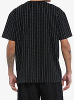 I Hate You Pinstripe Oversized T-Shirt