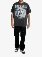 Social Collision® Darkness Skull Oversized T-Shirt