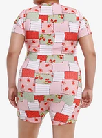 Strawberry Shortcake Patches Romper Plus