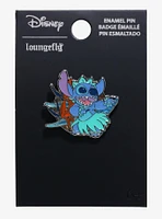 Loungefly Disney Lilo & Stitch Hula Stitch Stained Glass Enamel Pin - BoxLunch Exclusive