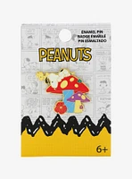 Loungefly Peanuts Snoopy and Woodstock Mushroom Enamel Pin — BoxLunch Exclusive