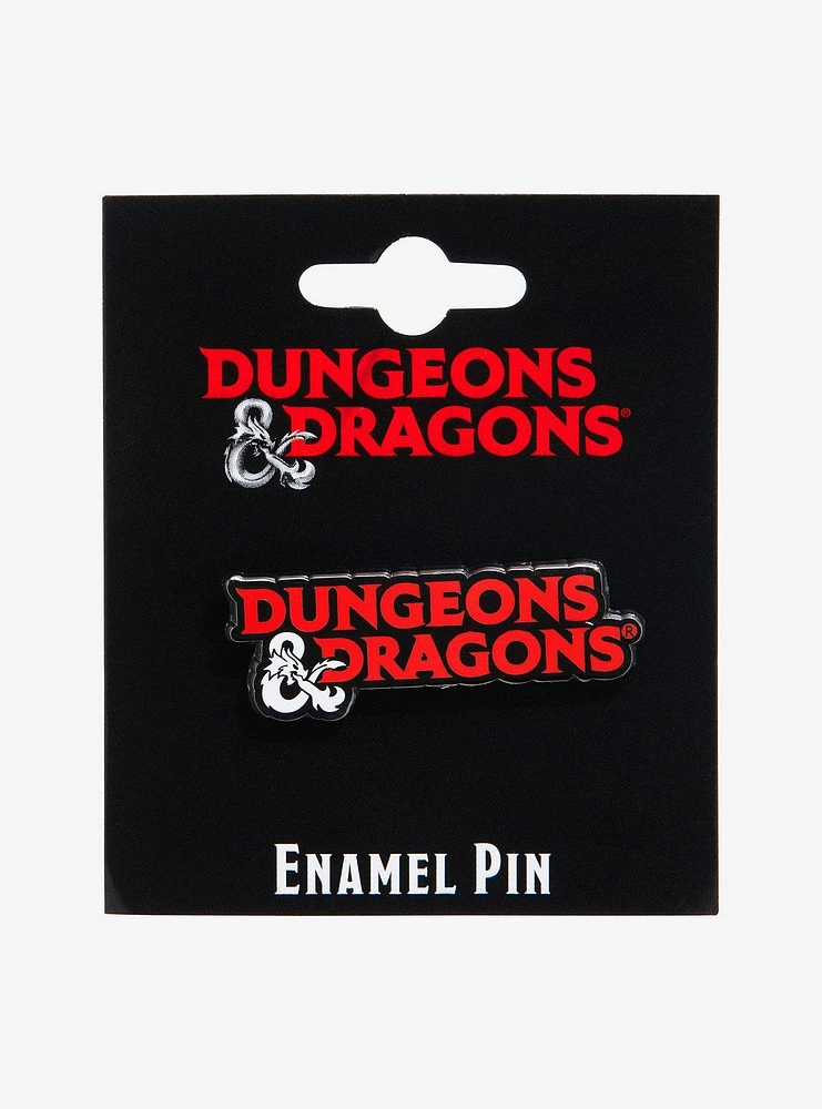 Dungeons & Dragons Game Title Enamel Pin