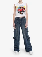 Disney Pixar Cars Lightning McQueen Girls Muscle Tank Top