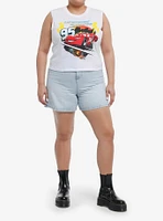 Disney Pixar Cars Lightning McQueen Girls Muscle Tank Top Plus