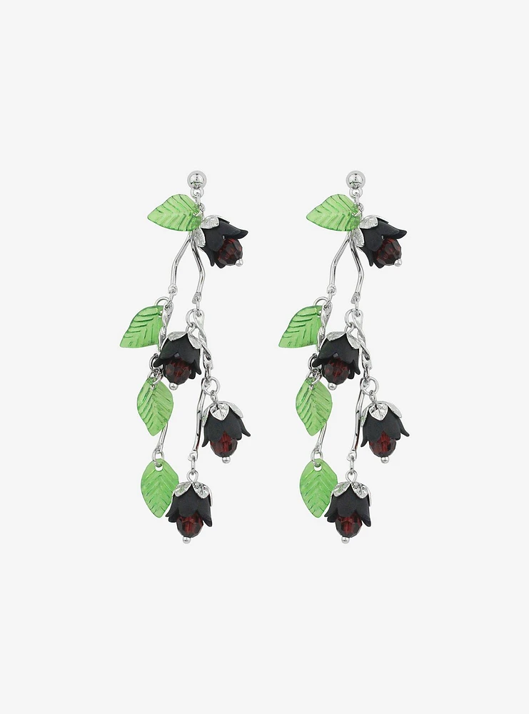 Thorn & Fable Dark Lily Front/Back Earrings