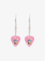 Sweet Society Cat Angel Guitar Pick Earrings