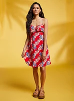 Disney Lilo & Stitch Hibiscus Tie-Front Dress — BoxLunch Exclusive