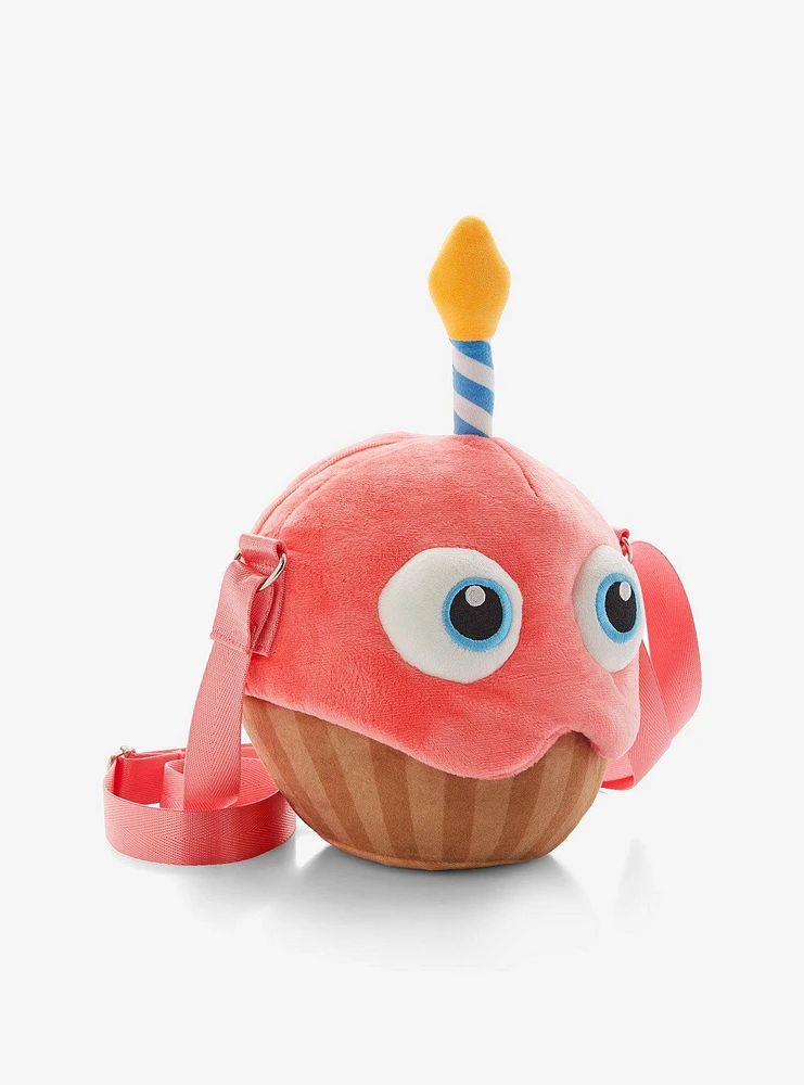 Five Nights At Freddy's Carl The Cupcake Figural Plush Crossbody Bag