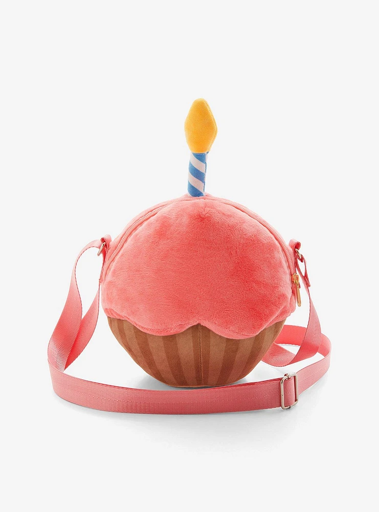 Five Nights At Freddy's Carl The Cupcake Figural Plush Crossbody Bag