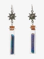Cosmic Aura Crystal Drop Sun Earrings